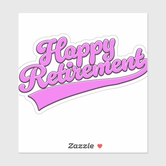 Happy Retirement Aufkleber (Blatt)