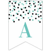 Happy Retirement Banner Silver Black Confetti (Zweite Fahne)