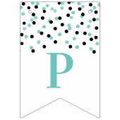 Happy Retirement Banner Silver Black Confetti (Dritte Fahne)