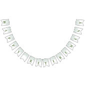 Happy Retirement Banner Silver Green Confetti (Alle)