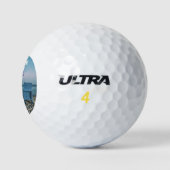 Happy Retirement Beach Individuelle Name Golfball (Logo)