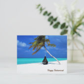 Happy Retirement Beach Postkarte (Stehend Vorderseite)