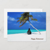 Happy Retirement Beach Postkarte (Vorne/Hinten)
