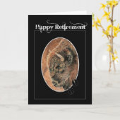 Happy Retirement, Bison, Buffalo Karte (Gelbe Blume)