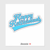 Happy Retirement Blue Edition Aufkleber (Blatt)