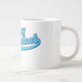 Happy Retirement Blue Edition Jumbo-Tasse (Rechts)