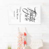 Happy retirement bold letter name year elegant sim banner (Insitu)