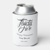 Happy retirement bold letter name year elegant sim dosenkühler (Kanne Vorderseite)