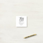 Happy retirement bold letter name year elegant sim post-it klebezettel (Auf Schreibtisch)