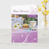 Happy Retirement Breakfast Karte (Gelbe Blume)