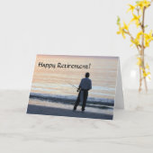 Happy Retirement Card Fishing Karte (Gelbe Blume)