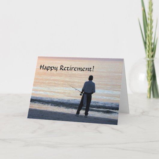 Happy Retirement Card Fishing Karte (Vorderseite)