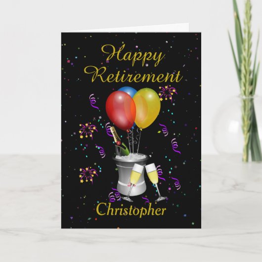 Happy Retirement Celebration Card Karte (Vorderseite)