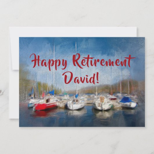 Happy Retirement Celebration Name Einladung (Vorderseite)