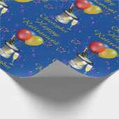 Happy Retirement Celebration Sparkling Geschenkpapier (Ecke)