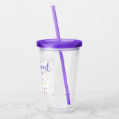 Happy Retirement Confetti Acrylic Tumbler Acryltrinkbecher (Links)