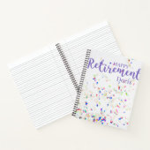 Happy Retirement Confetti Spiral Notebook Notizblock (Innenseite)