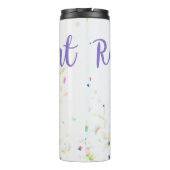 Happy Retirement Confetti Thermal Tumbler Thermosbecher (Rückseite)