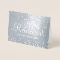 Happy Retirement Custom Foil Card