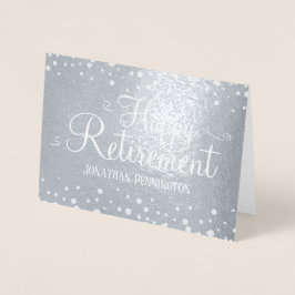 Happy Retirement Custom Foil Card Folienkarte