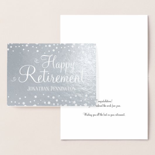 Happy Retirement Custom Foil Card Folienkarte (Anzeige)