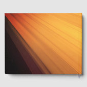 Happy Retirement Diagonal Gold Streak Custom Foto Gästebuch (Rückseite)