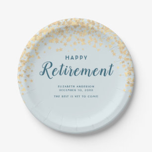 "Happy Retirement" - Feier Personalisiert Pappteller