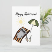 Happy Retirement Feiertagskarte (Stehend Vorderseite)