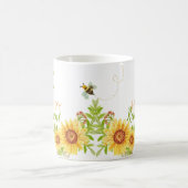 Happy Retirement Floral Personalisiert White Tasse (Mittel)