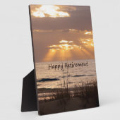 Happy Retirement - Florida Ocean Sunset Fotoplatte (Seite)