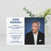 Happy Retirement Foto Party Einladung (Stehend Vorderseite)