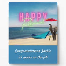 Happy Retirement Funny Surreal Beach Scene