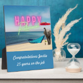 Happy Retirement Funny Surreal Beach Scene Fotoplatte (Seite)