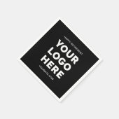 Happy Retirement für Logos für Schwarz und Weiß Serviette (Ecke)