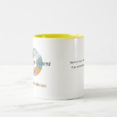 Happy Retirement Geschenk Zweifarbige Tasse (Mittel)