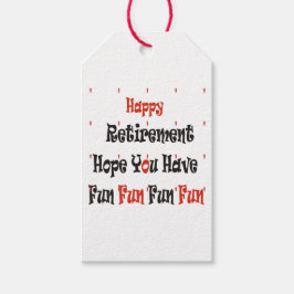 Happy Retirement Geschenkanhänger