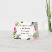 Happy Retirement Glückwunschs Blume Cursive Script Karte (Vorderseite)