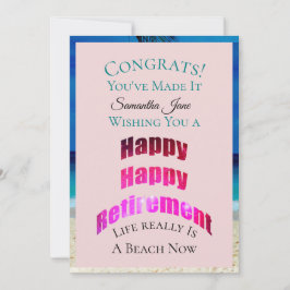 Happy Retirement Glückwunschs Ihr Name - Karte