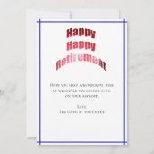 Happy Retirement Glückwunschs und Name - Karte (Rückseite)