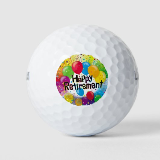 Happy Retirement Golfball (Vorderseite)