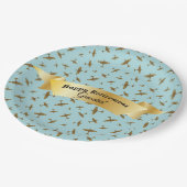 Happy Retirement Grand Military Flugzeug Print Pappteller (Schrägansicht)