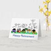 Happy Retirement Ham Radio Card Anpassen Sie es! Karte (Gelbe Blume)