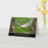 Happy Retirement Hammock Karte (Gelbe Blume)