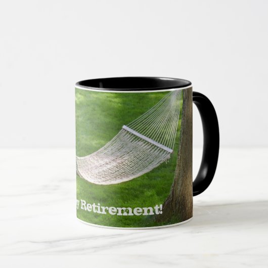 Happy Retirement Hammock Tasse (VorderseiteRechts)