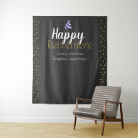 Happy Retirement Imitate Gold Confetti