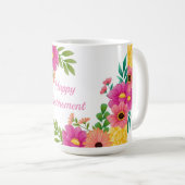 Happy Retirement Kaffeetasse (VorderseiteRechts)