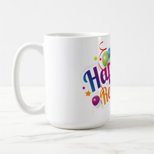 Happy Retirement Kaffeetasse (Links)