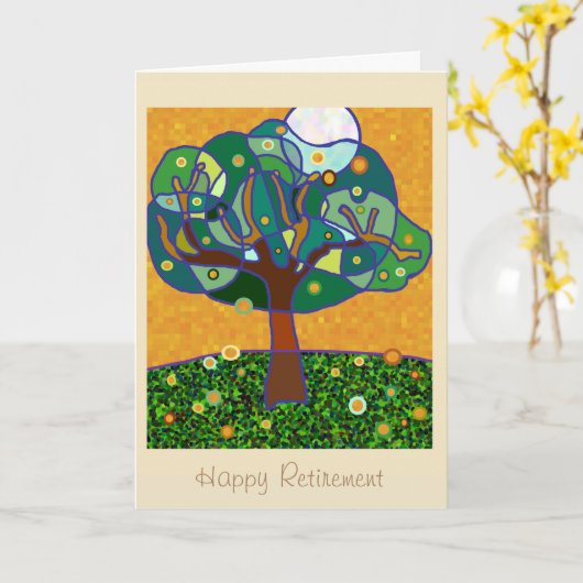 Happy Retirement Karte (Gelbe Blume)