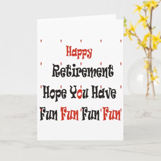 Happy Retirement Karte (Gelbe Blume)