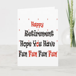 Happy Retirement Karte